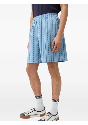 Versace jacquard cotton-silk shorts - Blue