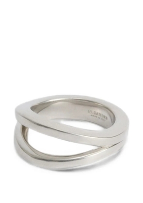 Jil Sander logo-engraved ring - Silver