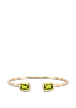 Goshwara Manhattan peridot-gemstone bangle - Gold