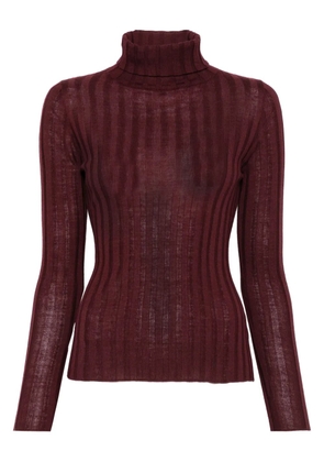 Hugenberg ribbed turtleneck sweater - Red