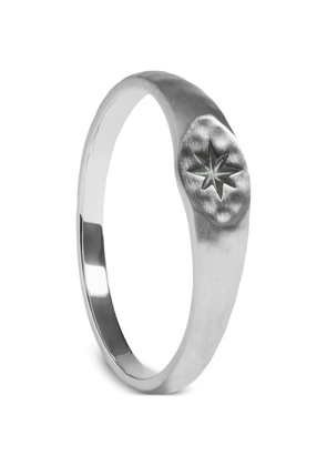 Monica Vinader star-engraved signet ring - Silver