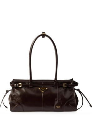 Prada Bonnie medium leather handbag - Brown