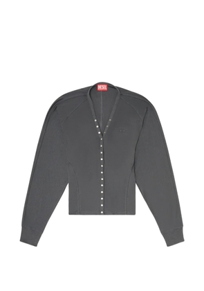 Diesel tencel-blend cardigan top with batwing-sleeves - Grey