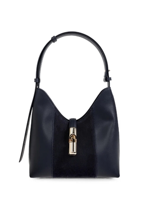 Furla Goccia panelled leather shoulder bag - Blue
