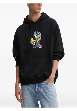 Vans graphic-print cotton hoodie - Black