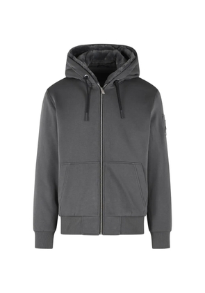 Moose Knuckles Bunny logo-patch hoodie - Grey