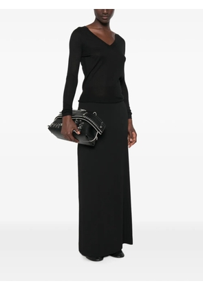 JOSEPH Cetus V-neck top - Black