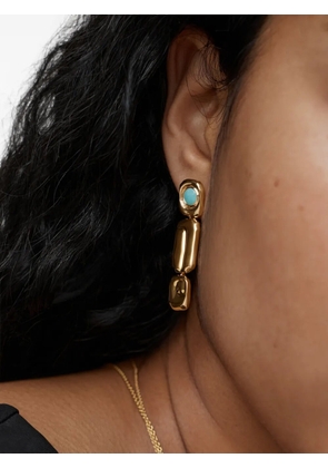 Monica Vinader stone-embellished drop earrings - Gold