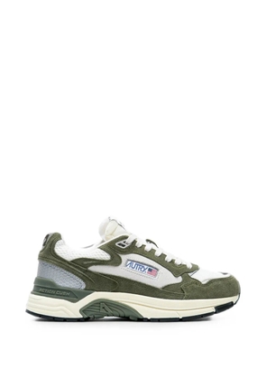 Autry Hyperway panelled suede sneakers - Green