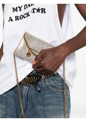 Stella McCartney Falabella chain-trim clutch bag - Gold