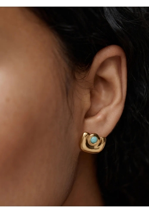 Monica Vinader stone-embellished earrings - Gold