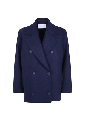 Harris Wharf London double-breasted coat - Blue