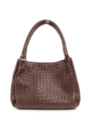 Bottega Veneta Pre-Owned intrecciato leather handbag - Red
