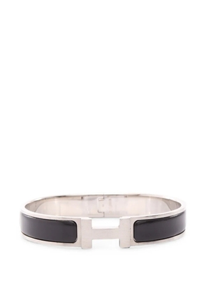 Hermès Pre-Owned 2010s Click H enamel bangle - Silver
