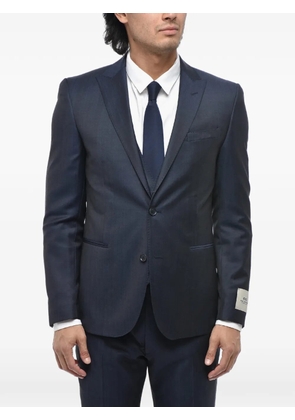 Corneliani peak-lapel virgin wool suit - Blue