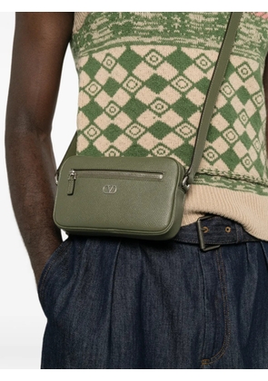 Valentino Garavani VLogo Signature leather shoulder bag - Green