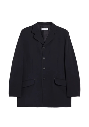 Jil Sander technical crêpe deconstructed jacket - Black