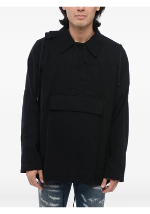 Auralee belted hooded jacket - Black