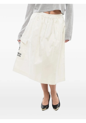 Woolrich text-print midi skirt - Neutrals