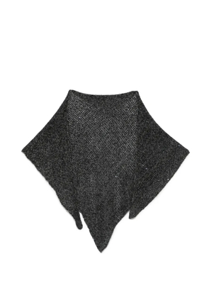 Faliero Sarti Risia sequin-embellished triangular scarf - Black