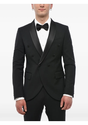 Corneliani double-breasted shawl-lapel suit - Black