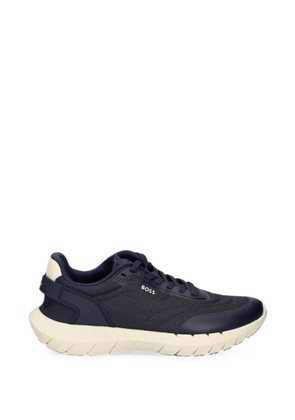 BOSS BOSS-MOTION Runn running sneakers with leather trims - Blue
