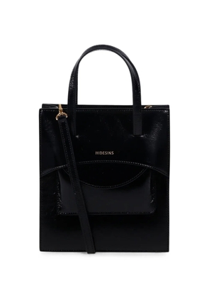 HIDESINS Pocket leather tote bag - Black