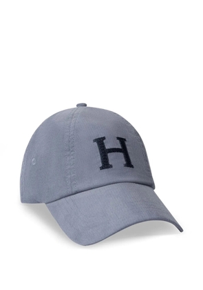 Hackett London Corduroy H embroidered cap - Blue