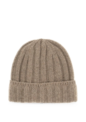 Vanisè ribbed-knit cashmere beanie hat - Neutrals