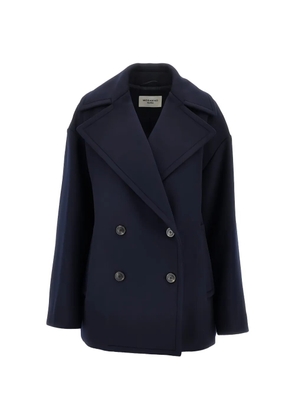 Weekend Max Mara double-sided wool double-breasted pea coat - navy - Blue
