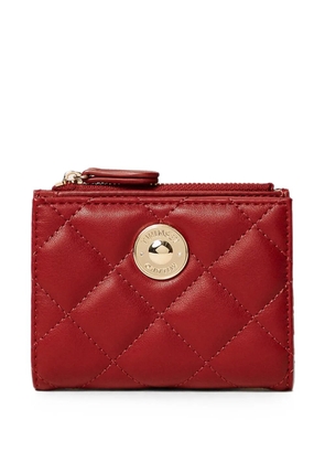 TWINSET quilted logo-plaque wallet - Red