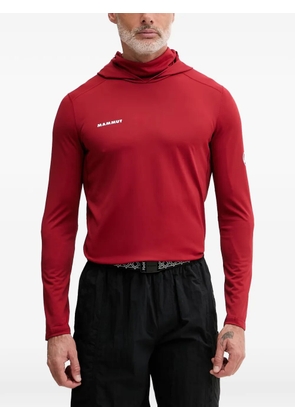 Mammut Selun FL logo-print hoodie - Red