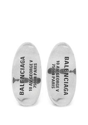 Balenciaga Everyday stud earrings in antique-silver