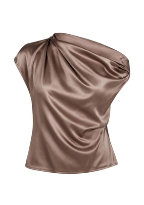 The Sei draped asymmetric top - Neutrals