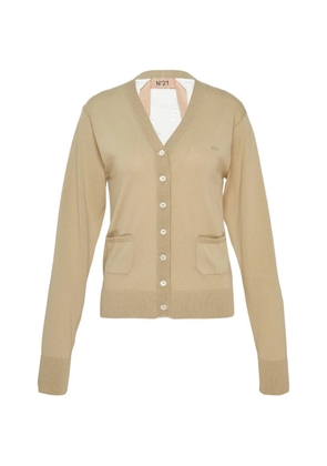 Nº21 V-neck cardigan - Neutrals