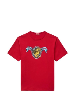 Kenzo Jumping Tiger cotton T-shirt - Red