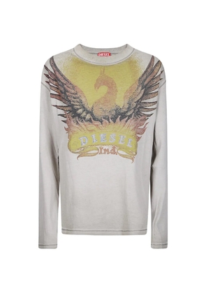 Diesel T-Hilary long-sleeved T-shirt - Neutrals