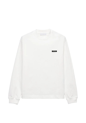 Prada long-sleeved cotton T-shirt - White
