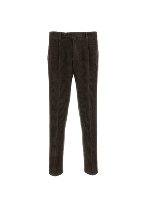 Briglia 1949 pleated corduroy trousers - Brown