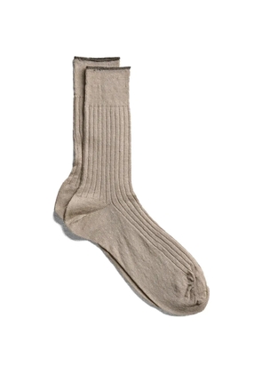 yahae ribbed-knit socks - Brown