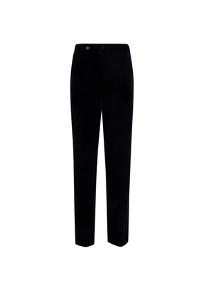 Giorgio Armani tailored-velvet trousers - Black