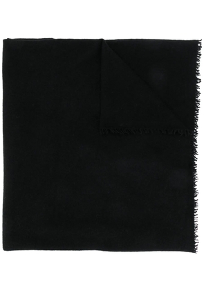 Faliero Sarti frayed edge scarf - Black