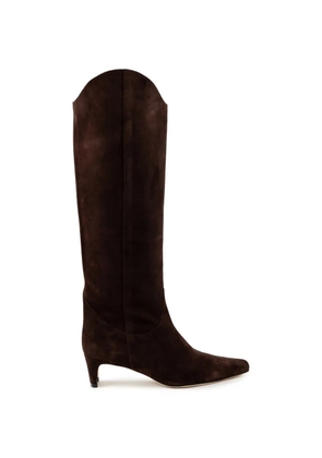 STAUD pointed-toe suede boots - Brown