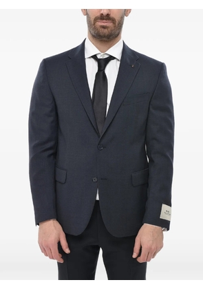 Corneliani CC Collection checked single-breasted blazer - Blue