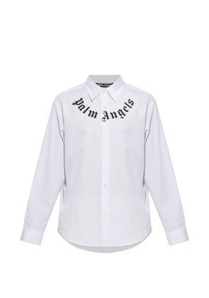 Palm Angels logo-print shirt - White
