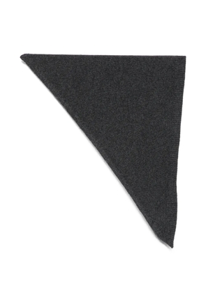 Róhe knitted triangular scarf - Grey