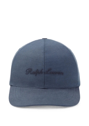 Ralph Lauren Purple Label logo-embroidered linen baseball cap - Blue