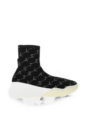 Stella McCartney Loop monogram-pattern sneakers - Black