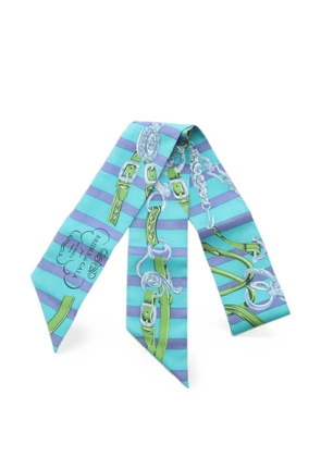 Hermès Pre-Owned 2010s Brides de Gala Twilly scarf - Green