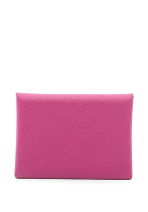 Hermès Pre-Owned Calviduo Chèvre leather coin purse - Pink
